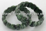 CGB3230 7.5 inches 12*20mm oval ruby zoisite bracelets