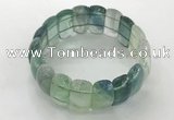 CGB3243 7.5 inches 12*25mm oval fluorite gemstone bracelets