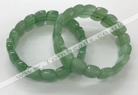 CGB3276 7.5 inches 10*15mm faceted marquise green aventurine bracelets