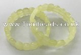 CGB3282 7.5 inches 10*15mm faceted oval lemon quartz bracelets