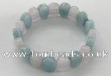 CGB3283 7.5 inches 10*15mm faceted oval mixed gemstone bracelets