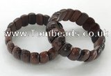 CGB3304 7.5 inches 10*20mm faceted oval red tiger eye bracelets