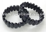 CGB3324 7.5 inches 10*20mm faceted oval blue goldstone bracelets