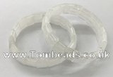 CGB3330 7.5 inches 10*15mm rectangle white crystal bracelets