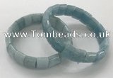 CGB3331 7.5 inches 10*15mm rectangle imitation aquamarine bracelets