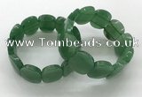 CGB3351 7.5 inches 19*25mm faceted oval green aventurine bracelets