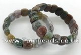 CGB3375 7.5 inches 10*15mm oval Indian agate bracelets