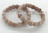 CGB3379 7.5 inches 10*15mm oval rhodochrosite bracelets wholesale