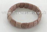 CGB3393 7.5 inches 10*15mm rectangle rhodochrosite bracelets