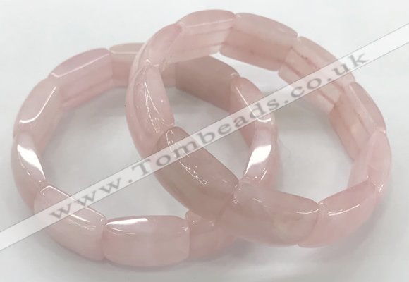 CGB3401 7.5 inches 15*21mm rose quartz bracelets wholesale