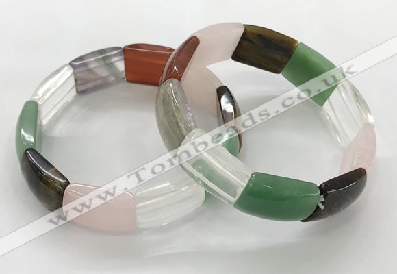 CGB3405 7.5 inches 15*21mm mixed gemstone bracelets