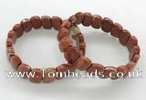 CGB3453 7.5 inches 10*15mm faceted marquise red jasper bracelets