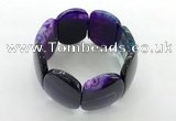 CGB3493 7.5 inches 30*40mm oval agate gemstone bracelets