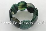 CGB3496 7.5 inches 30*40mm oval agate gemstone bracelets