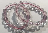 CGB4002 7.5 inches 12mm round rose quartz beaded bracelets