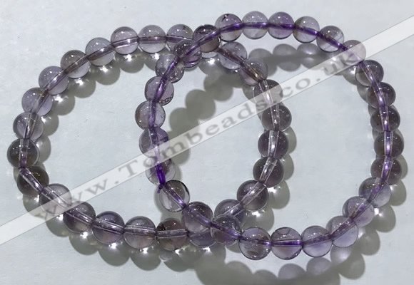 CGB4006 7.5 inches 8mm round ametrine beaded bracelets