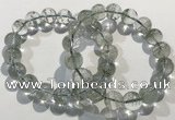 CGB4044 7.5 inches 11mm round green phantom quartz beaded bracelets