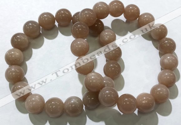 CGB4062 7.5 inches 12mm round sunstone beaded bracelets