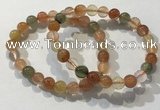 CGB4071 7.5 inches 8mm round mixed rutilated quartz beaded bracelets