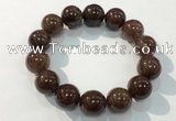 CGB4100 7.5 inches 16mm round rutilated quartz beaded bracelets