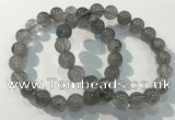 CGB4104 7.5 inches 10mm round rutilated quartz beaded bracelets