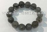 CGB4108 7.5 inches 16mm round rutilated quartz beaded bracelets