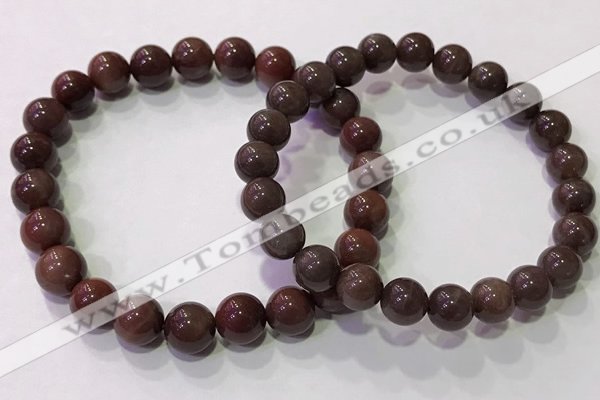 CGB4528 7.5 inches 7.5mm - 8mm round moonstone beaded bracelets