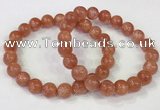 CGB4534 7.5 inches 10mm round golden sunstone beaded bracelets