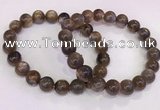 CGB4570 7.5 inches 10mm round black sunstone beaded bracelets