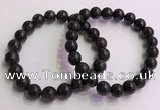 CGB4577 7.5 inches 10mm round black sunstone beaded bracelets