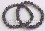 CGB4581 7.5 inches 7mm - 8mm round black sunstone beaded bracelets