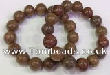 CGB4604 13mm - 14mm round golden rutilated quartz beaded bracelets