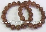 CGB4610 12mm - 13mm round golden rutilated quartz beaded bracelets