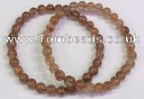 CGB4612 6mm - 7mm round golden rutilated quartz beaded bracelets