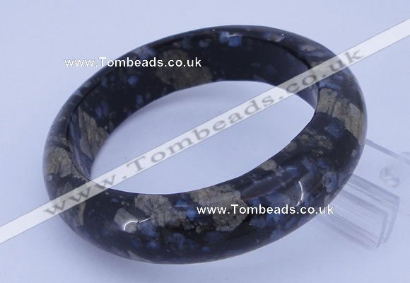 CGB477 Inner diameter 62mm fashion grey opal gemstone bangle