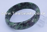 CGB481 Inner diameter 62mm fashion natural ruby zoisite gemstone bangle