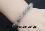 CGB5003 6mm, 8mm round cloudy quartz beads stretchy bracelets