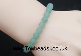 CGB5011 6mm, 8mm round matte green aventurine beads stretchy bracelets