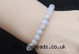 CGB5017 6mm, 8mm round white crazy lace agate beads stretchy bracelets