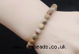 CGB5039 6mm, 8mm round picture jasper beads stretchy bracelets