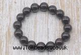 CGB5312 10mm, 12mm round garnet beads stretchy bracelets