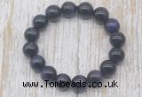 CGB5328 10mm, 12mm round purple tiger eye beads stretchy bracelets