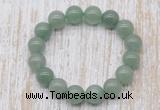 CGB5361 10mm, 12mm round green aventurine beads stretchy bracelets