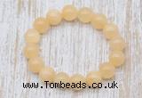 CGB5363 10mm, 12mm round honey jade beads stretchy bracelets