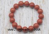 CGB5372 10mm, 12mm round red jasper beads stretchy bracelets