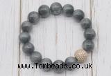 CGB5671 10mm, 12mm eagle eye beads with zircon ball charm bracelets