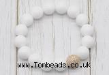CGB5683 10mm, 12mm candy jade beads with zircon ball charm bracelets