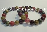 CGB651 7.5 inches 10.5mm - 11mm round natural ruby sapphire bracelet