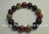 CGB652 7.5 inches 13.5mm - 14mm round natural ruby sapphire bracelet