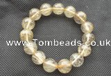 CGB655 7.5 inches 12mm round AA golden rutilated quartz bracelets